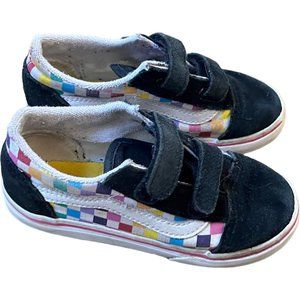 Van Old Skool rainbow checkered Vans size 10